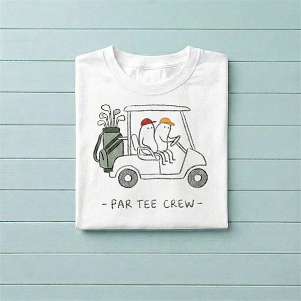 Par Tee Crew Golf Cart Golfing Pun T-Shirt