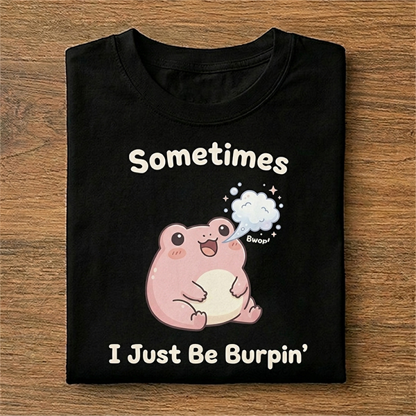 Sometimes I Just Be Burpin Kawaii Frog T-Shirt